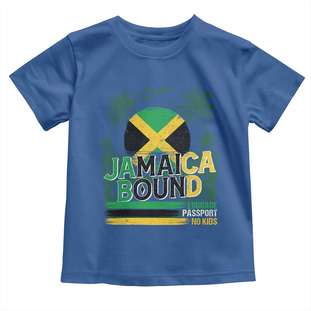 Jamaican Travel Toddler T Shirt Straight Trippin Jamaica Vacation Retro TS10 Royal Blue Print Your Wear