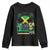 Jamaican Travel Youth Sweatshirt Straight Trippin Jamaica Vacation Retro TS10 Black Print Your Wear