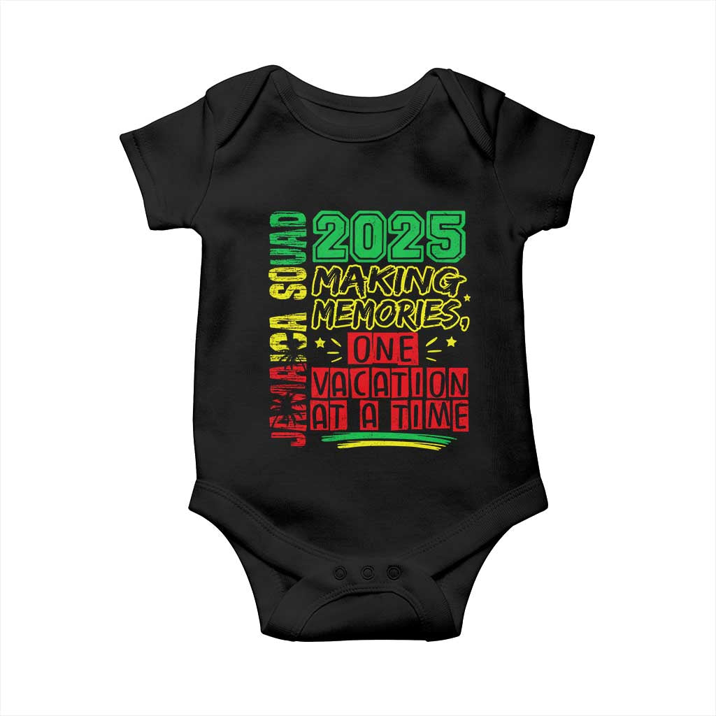 Vacation Jamaica 2025 Baby Onesie Matching Family Jamaica Squad TS10 Black Print Your Wear
