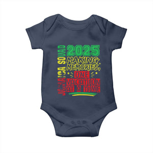 Vacation Jamaica 2025 Baby Onesie Matching Family Jamaica Squad TS10 Navy Print Your Wear