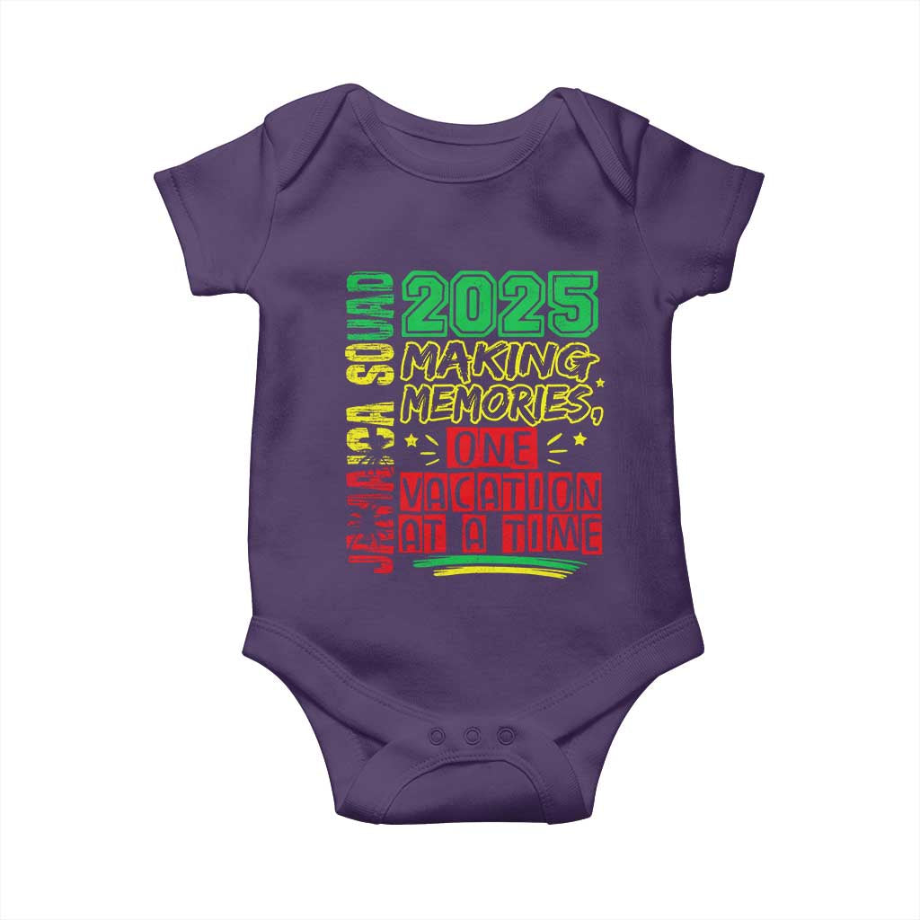 Vacation Jamaica 2025 Baby Onesie Matching Family Jamaica Squad TS10 Purple Print Your Wear