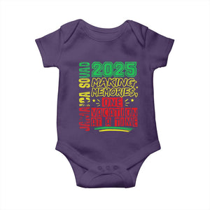Vacation Jamaica 2025 Baby Onesie Matching Family Jamaica Squad TS10 Purple Print Your Wear
