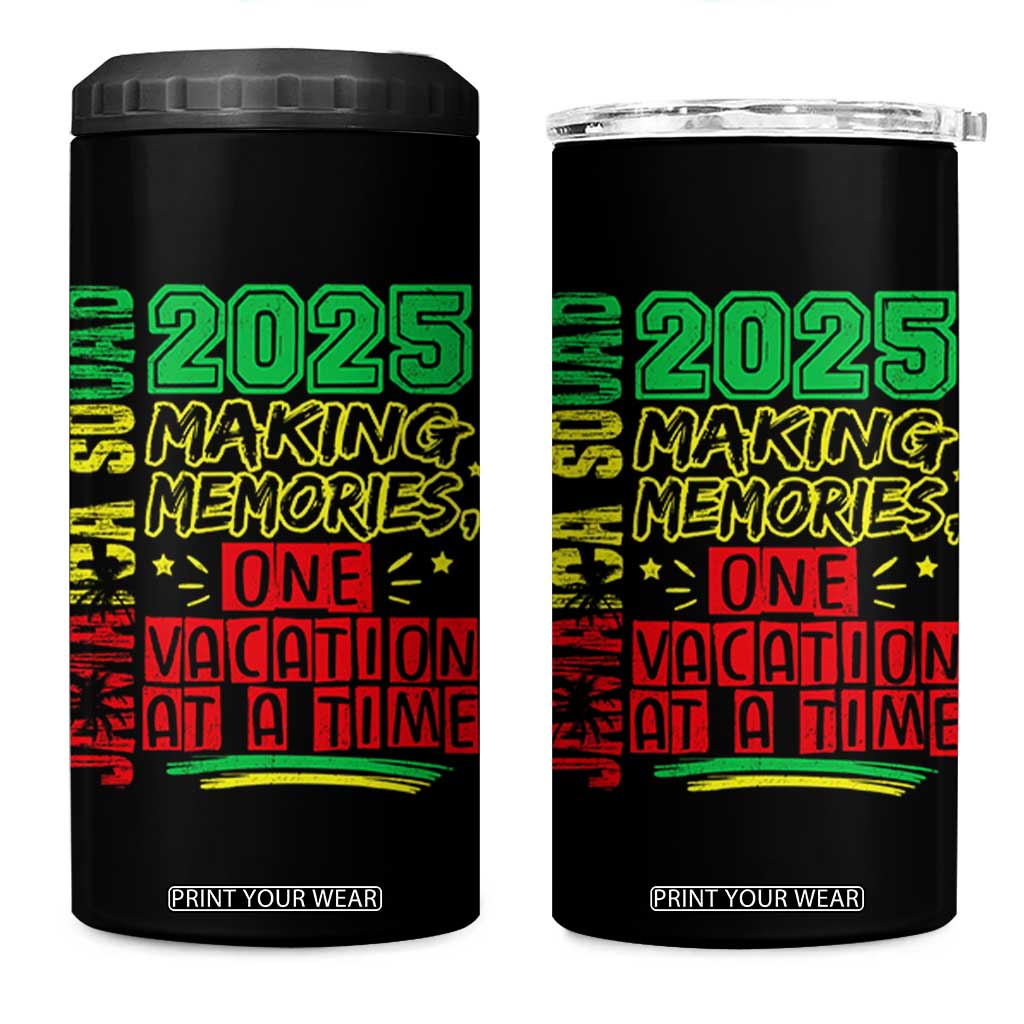 Vacation Jamaica 2025 4 in 1 Can Cooler Tumbler Matching Family Jamaica Squad TS10 One Size: 16 oz Black Print Your Wear
