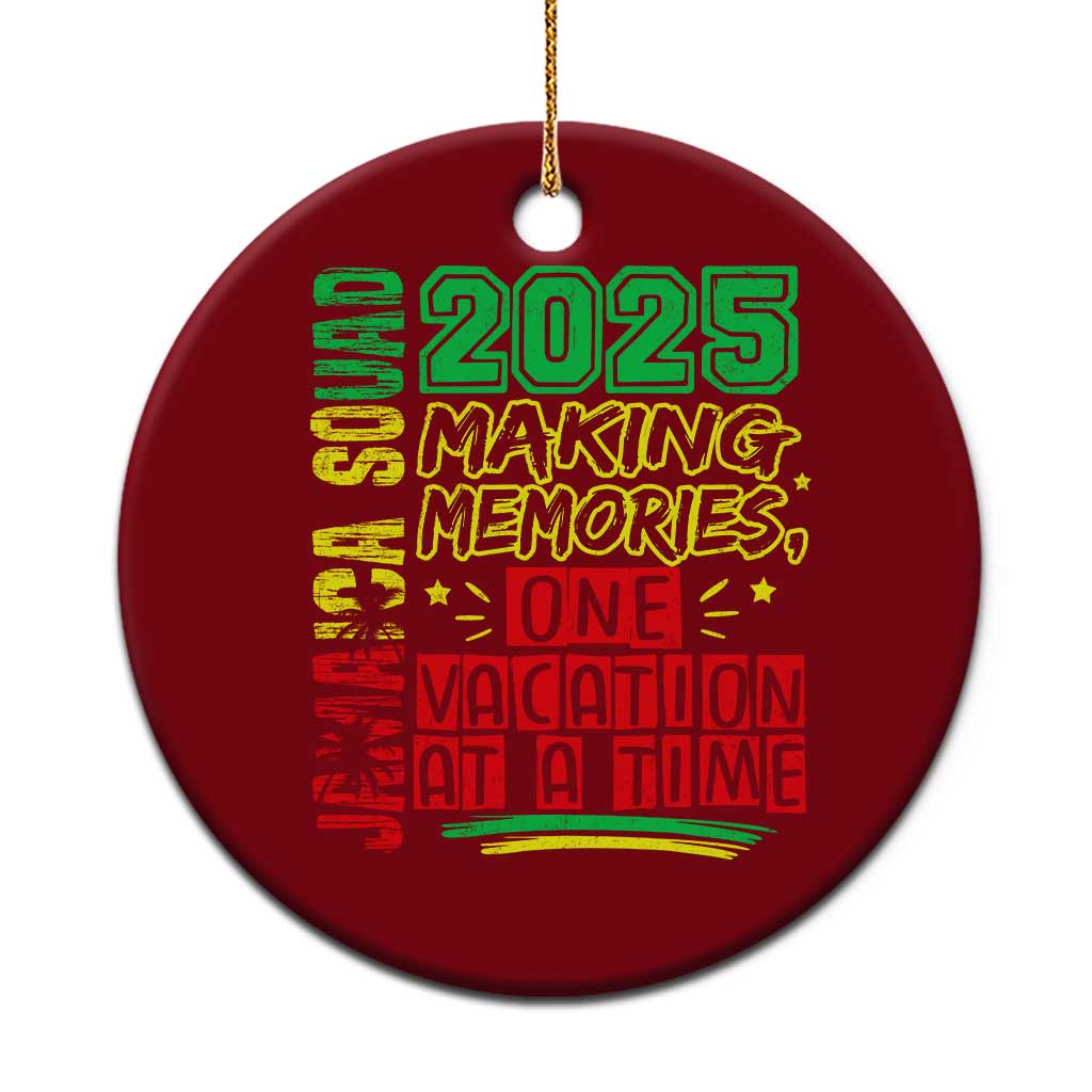 Vacation Jamaica 2025 Ceramic Ornament Matching Family Jamaica Squad TS10 1pc Red Print Your Wear
