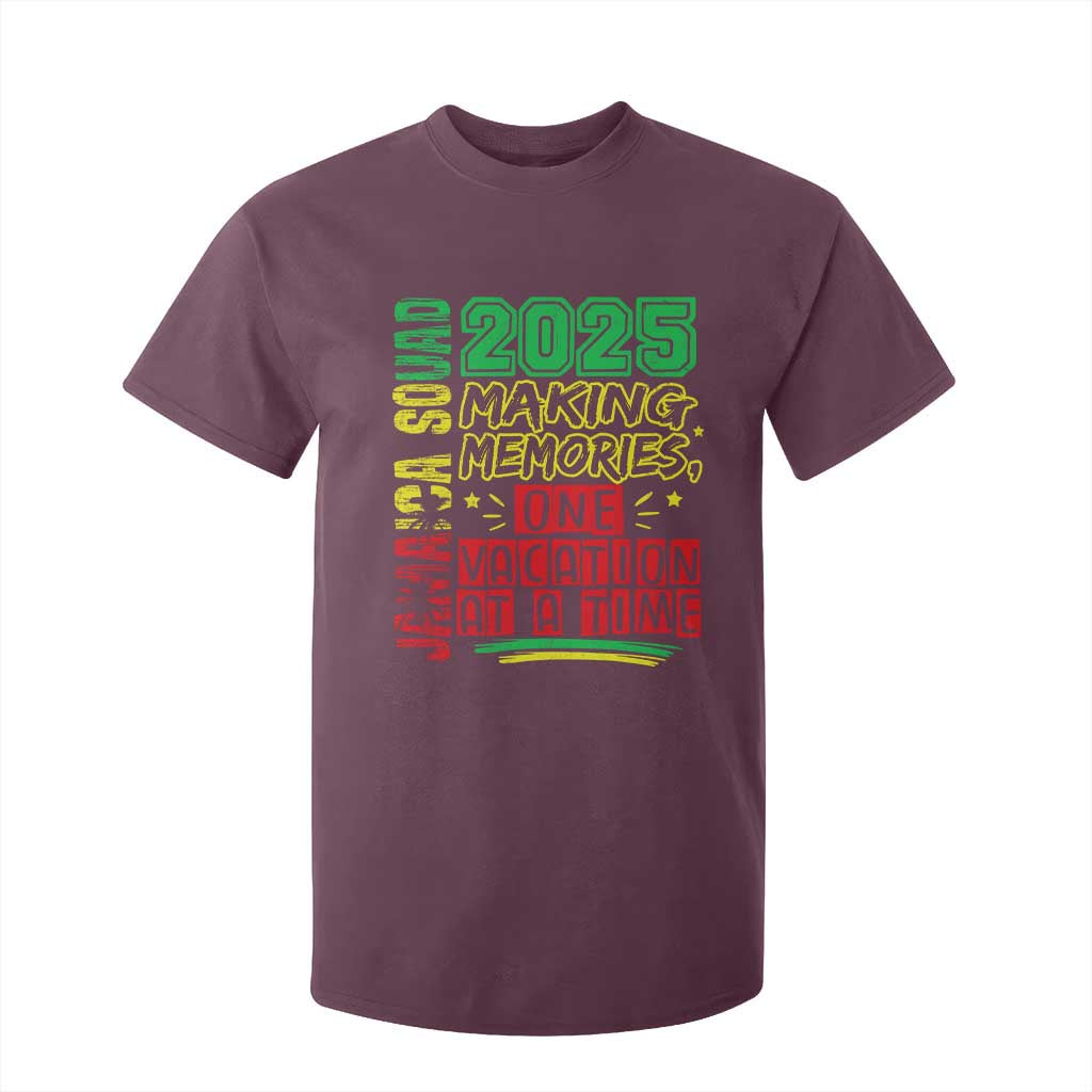 Vacation Jamaica 2025 T Shirt For Kid Matching Family Jamaica Squad TS10 Maroon Print Your Wear