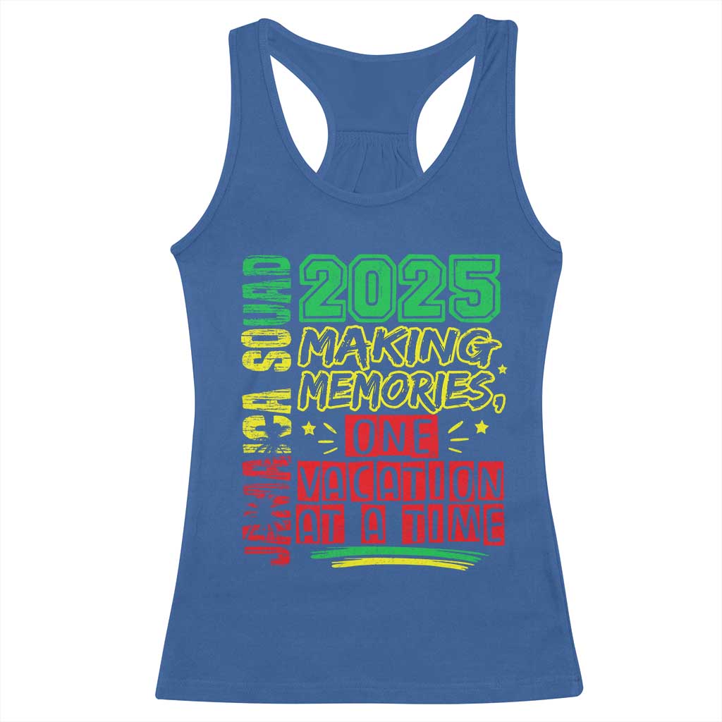 Vacation Jamaica 2025 Racerback Tank Top Matching Family Jamaica Squad TS10 Royal Blue Print Your Wear