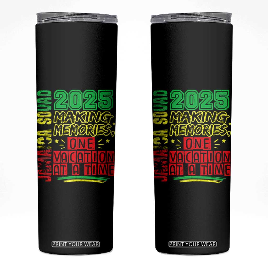 Vacation Jamaica 2025 Skinny Tumbler Matching Family Jamaica Squad TS10 Black Print Your Wear