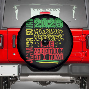Vacation Jamaica 2025 Spare Tire Cover Matching Family Jamaica Squad TS10 Black Print Your Wear