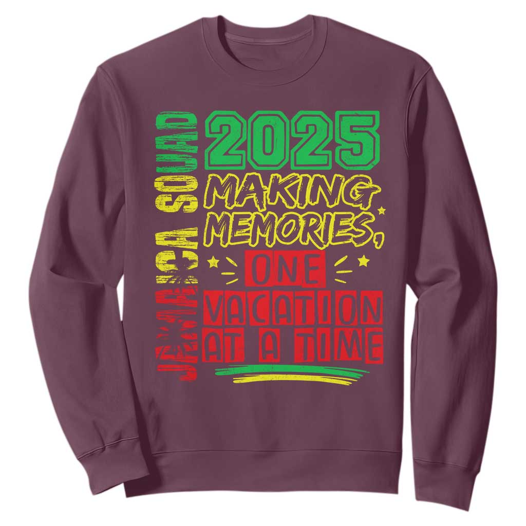 Vacation Jamaica 2025 Sweatshirt Matching Family Jamaica Squad TS10 Maroon Print Your Wear