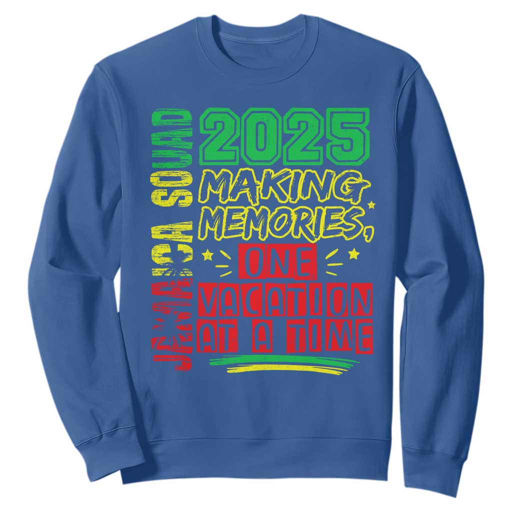 Vacation Jamaica 2025 Sweatshirt Matching Family Jamaica Squad TS10 Royal Blue Print Your Wear