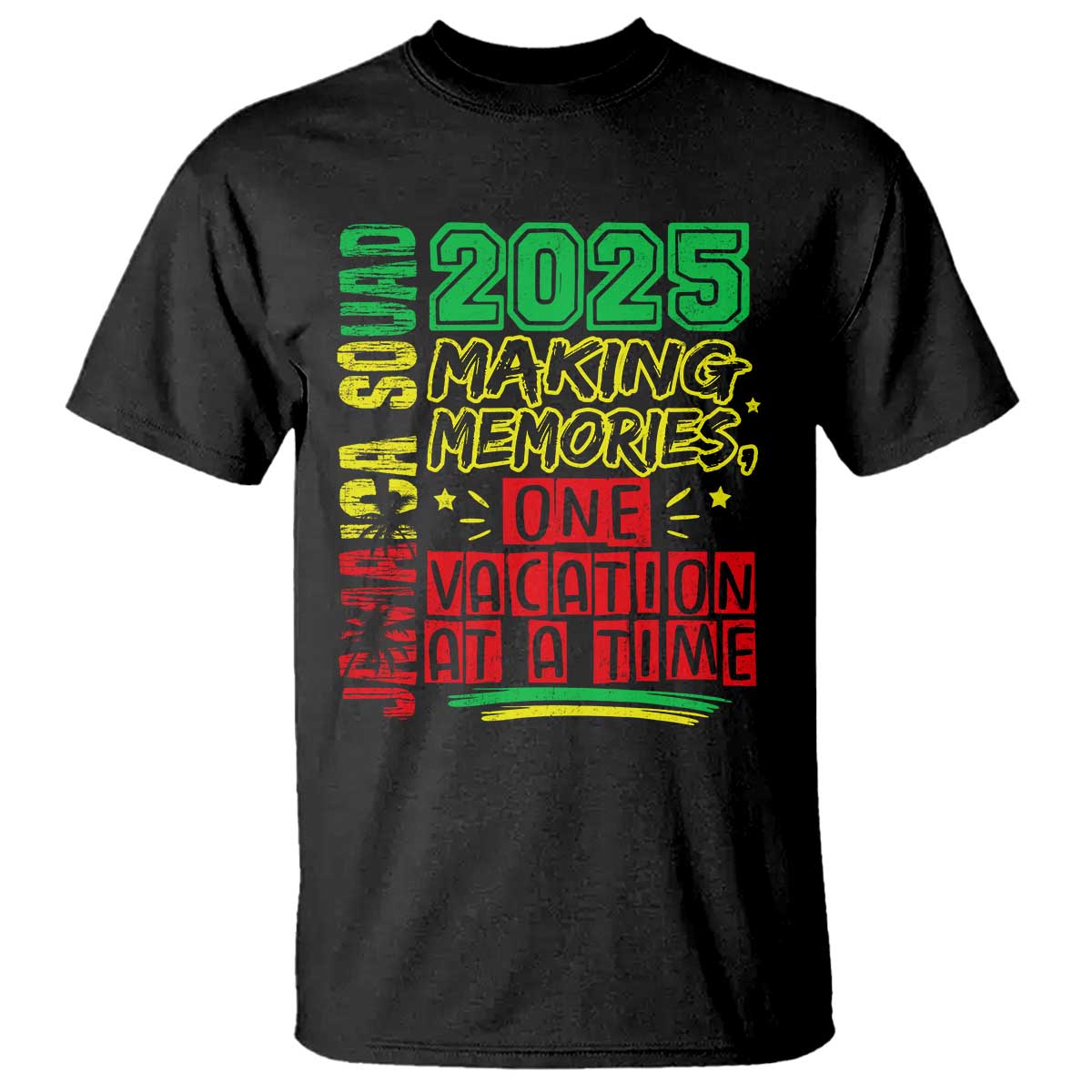 Vacation Jamaica 2025 T Shirt Matching Family Jamaica Squad TS10 Black Print Your Wear