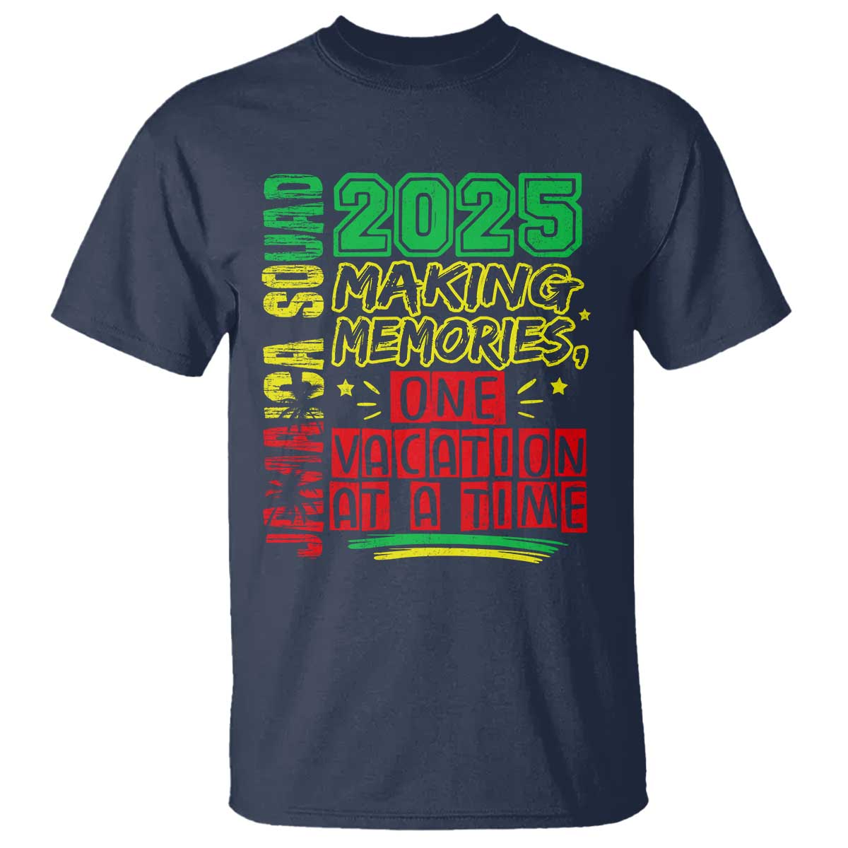 Vacation Jamaica 2025 T Shirt Matching Family Jamaica Squad TS10 Navy Print Your Wear