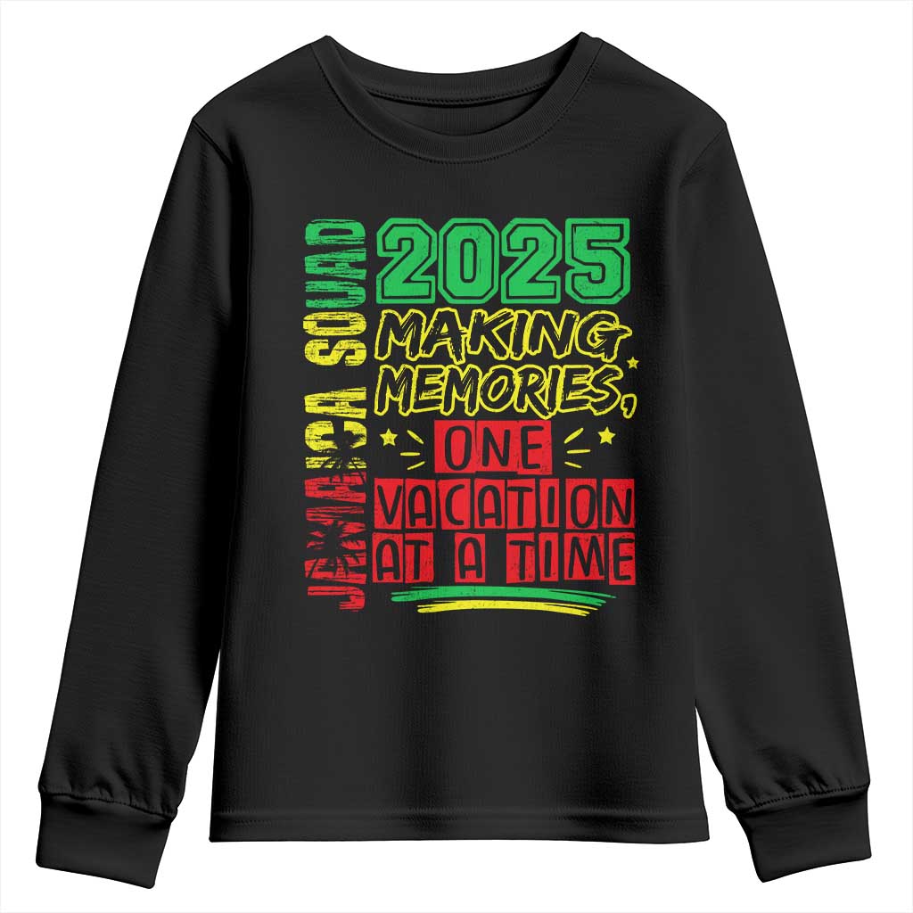 Vacation Jamaica 2025 Youth Sweatshirt Matching Family Jamaica Squad TS10 Black Print Your Wear