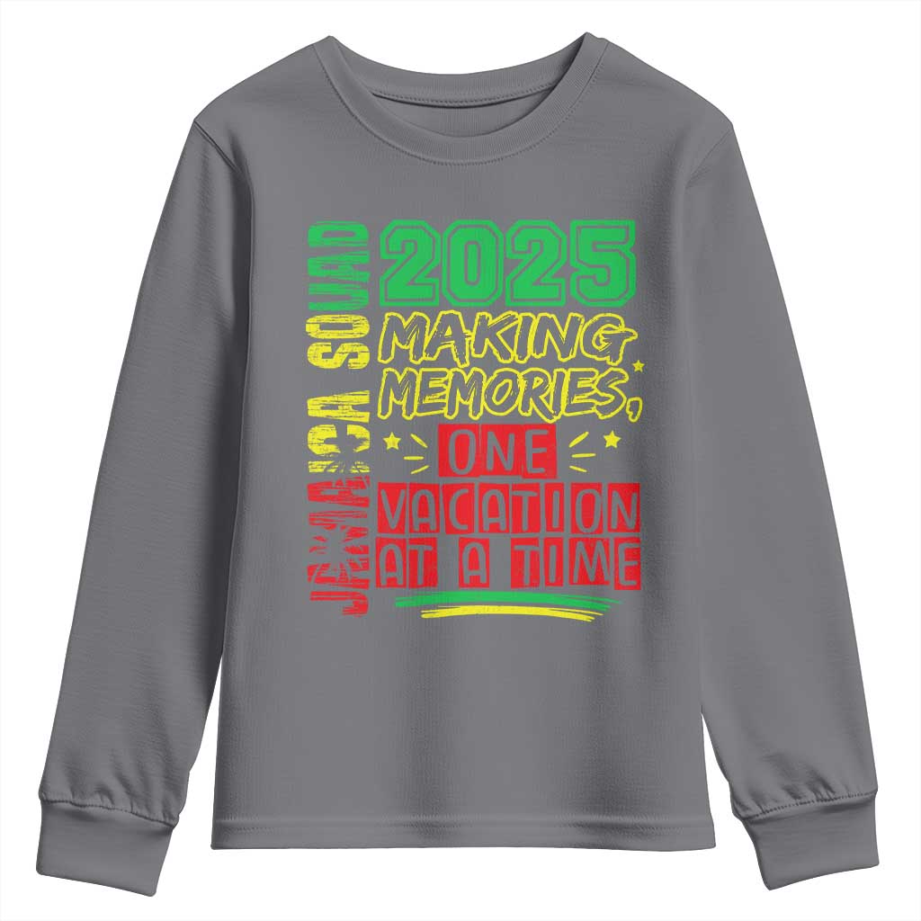 Vacation Jamaica 2025 Youth Sweatshirt Matching Family Jamaica Squad TS10 Charcoal Print Your Wear