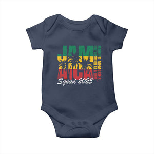 Family Vacation Jamaica 2025 Baby Onesie Matching Girls Trip Jamaica Squad TS10 Navy Print Your Wear