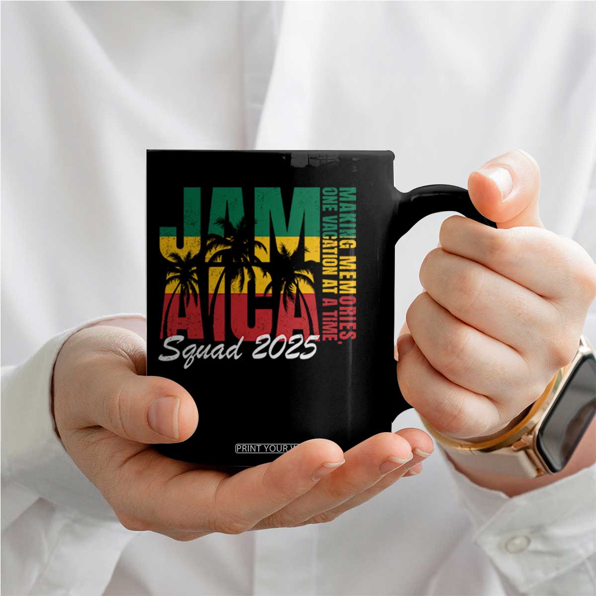 Family Vacation Jamaica 2025 Coffee Mug Matching Girls Trip Jamaica Squad TS10 Print Your Wear