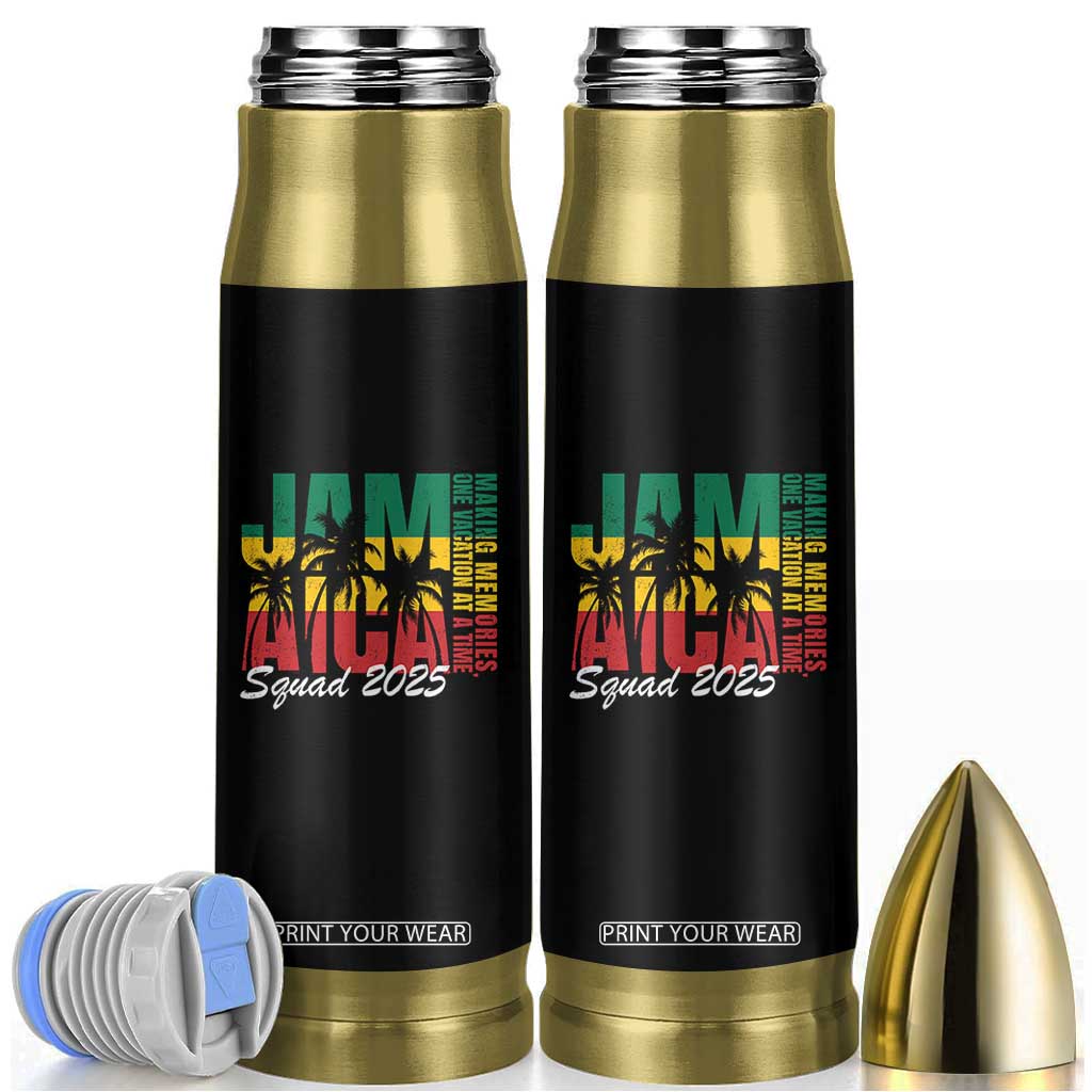Family Vacation Jamaica 2025 Bullet Tumbler Matching Girls Trip Jamaica Squad TS10 Black Print Your Wear