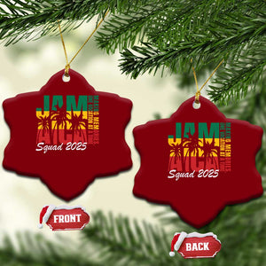 Family Vacation Jamaica 2025 Ceramic Ornament Matching Girls Trip Jamaica Squad TS10 Print Your Wear