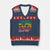 Family Vacation Jamaica 2025 V-Neck Knit Sweater Vest Matching Girls Trip Jamaica Squad TS10 Navy Red Print Your Wear