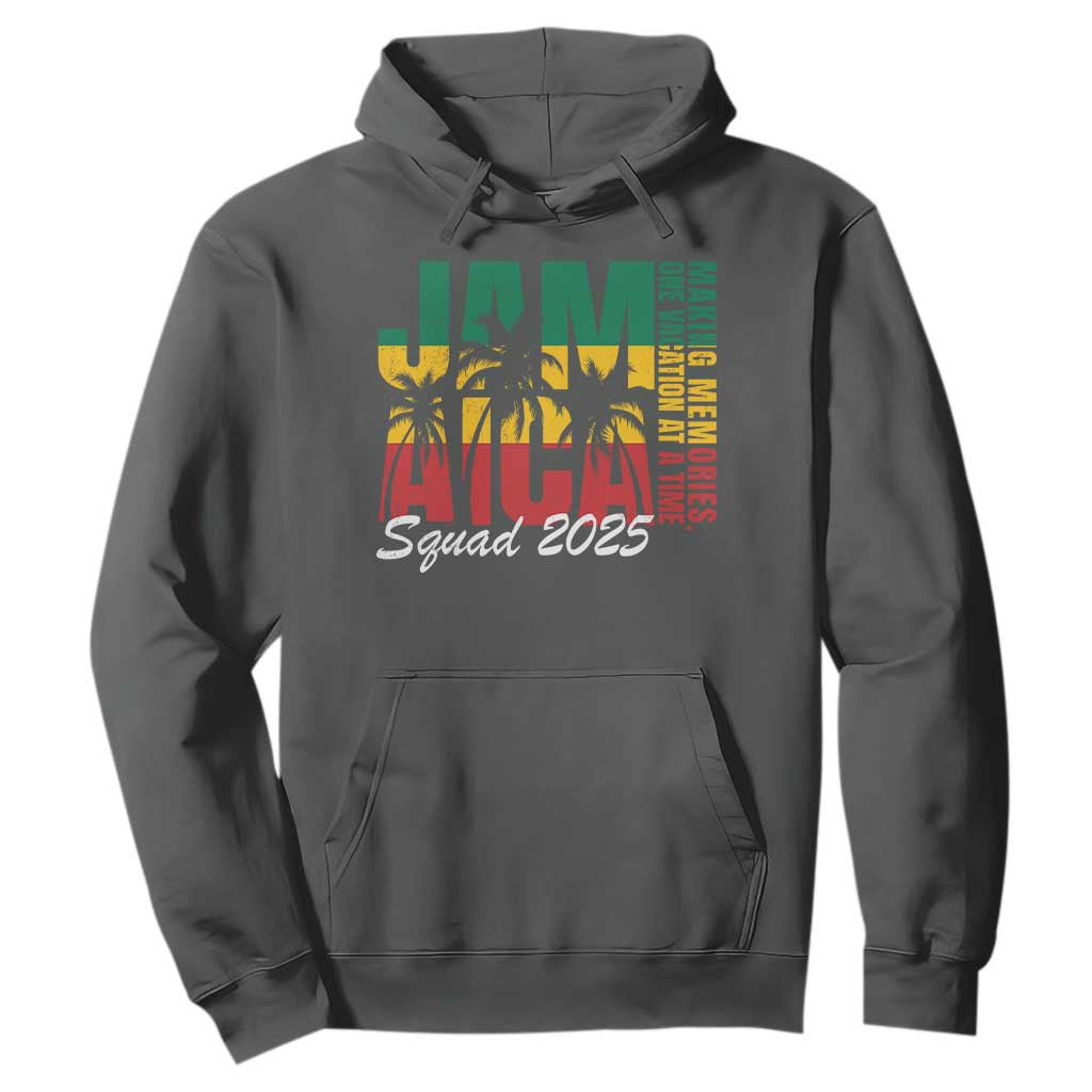 Family Vacation Jamaica 2025 Hoodie Matching Girls Trip Jamaica Squad TS10 Dark Heather Print Your Wear