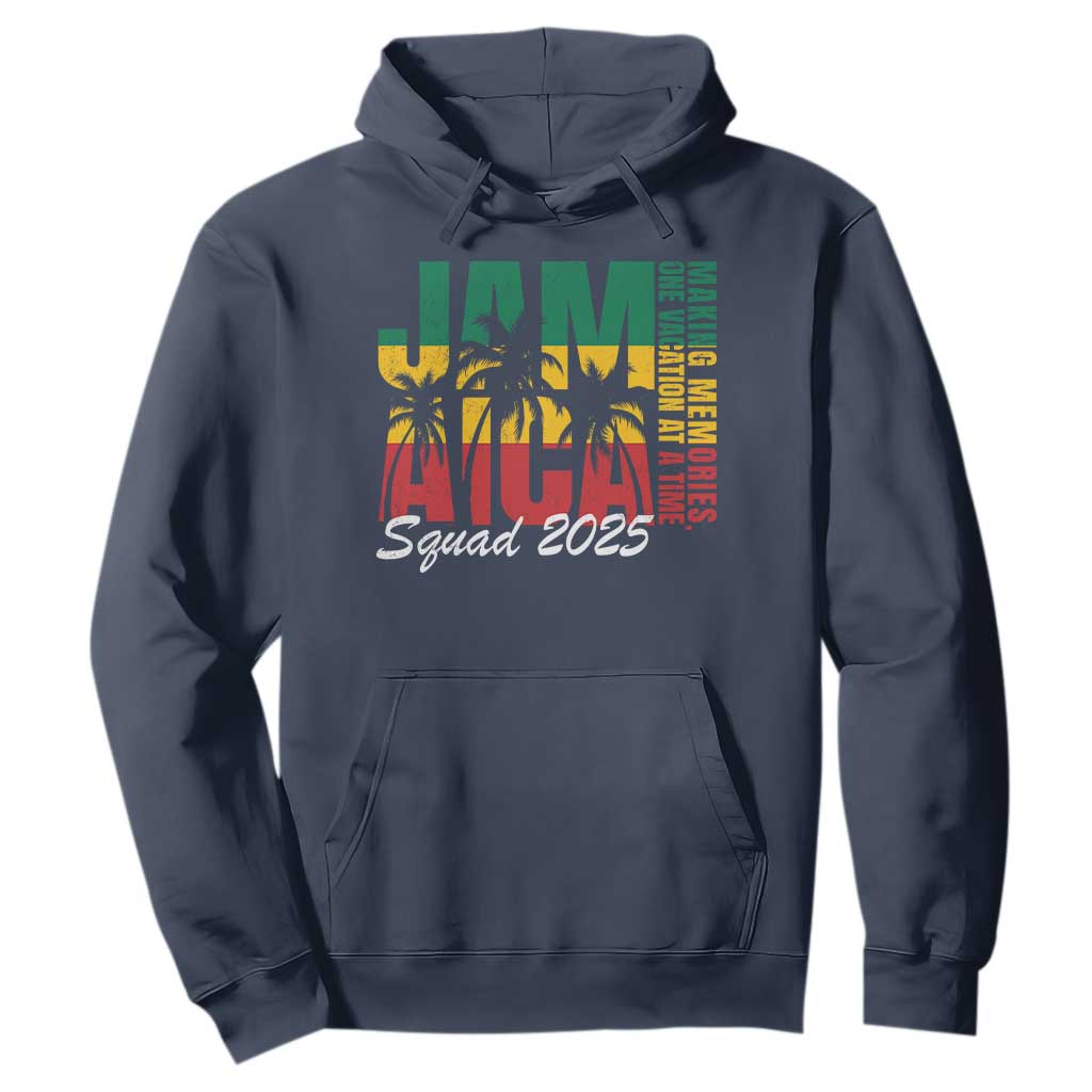 Family Vacation Jamaica 2025 Hoodie Matching Girls Trip Jamaica Squad TS10 Navy Print Your Wear