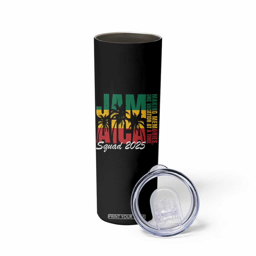 Family Vacation Jamaica 2025 Skinny Tumbler Matching Girls Trip Jamaica Squad TS10 Print Your Wear