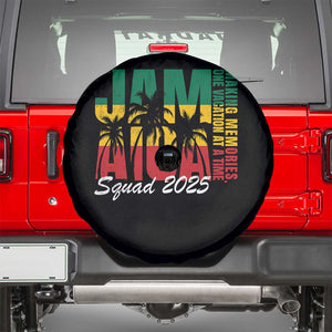 Family Vacation Jamaica 2025 Spare Tire Cover Matching Girls Trip Jamaica Squad TS10 Black Print Your Wear