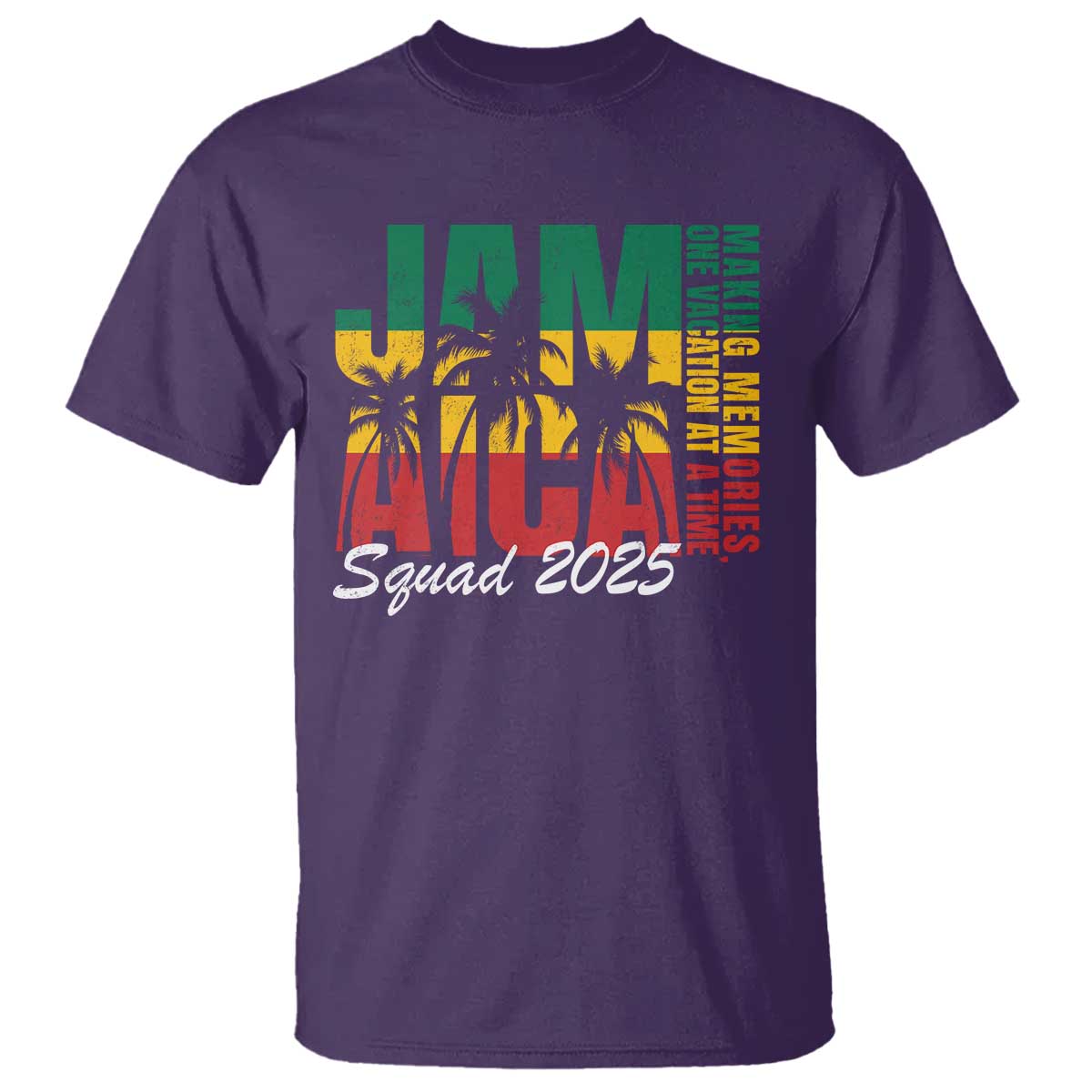 Family Vacation Jamaica 2025 T Shirt Matching Girls Trip Jamaica Squad TS10 Purple Print Your Wear