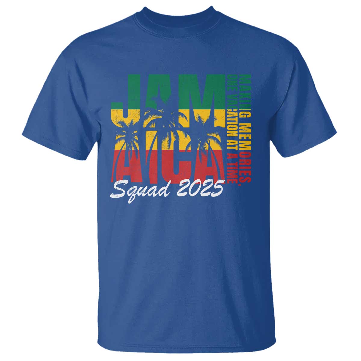 Family Vacation Jamaica 2025 T Shirt Matching Girls Trip Jamaica Squad TS10 Royal Blue Print Your Wear