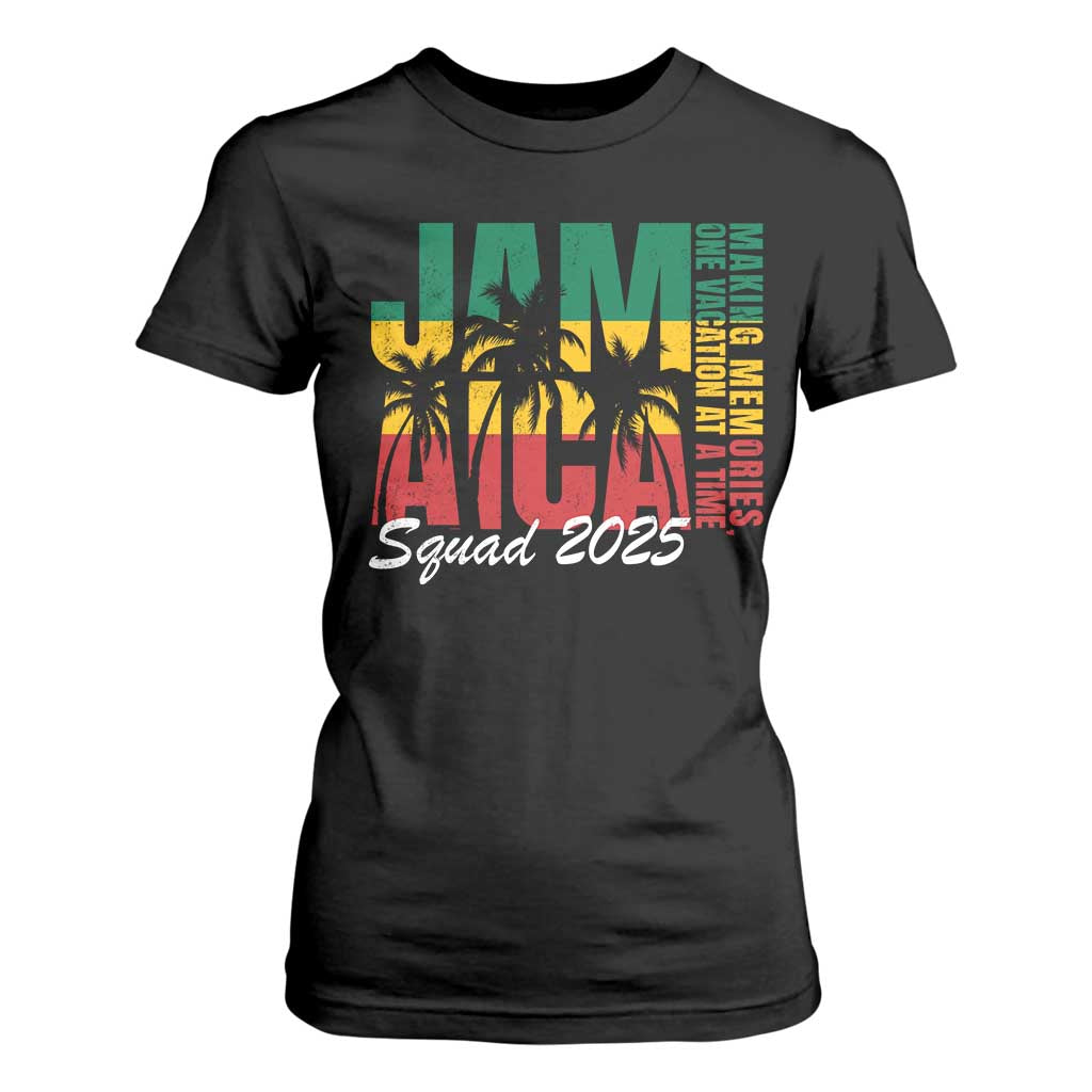 Family Vacation Jamaica 2025 T Shirt For Women Matching Girls Trip Jamaica Squad TS10 Black Print Your Wear