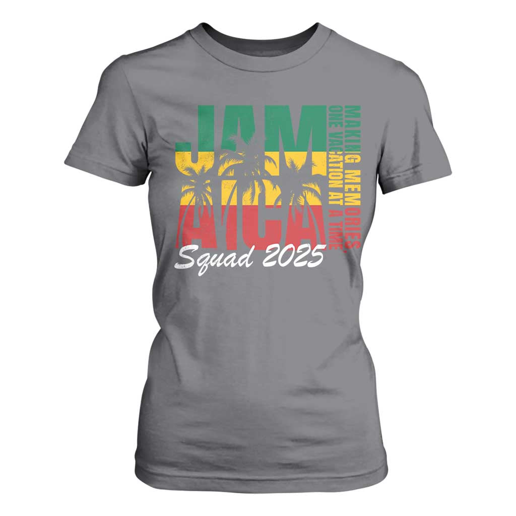 Family Vacation Jamaica 2025 T Shirt For Women Matching Girls Trip Jamaica Squad TS10 Charcoal Print Your Wear