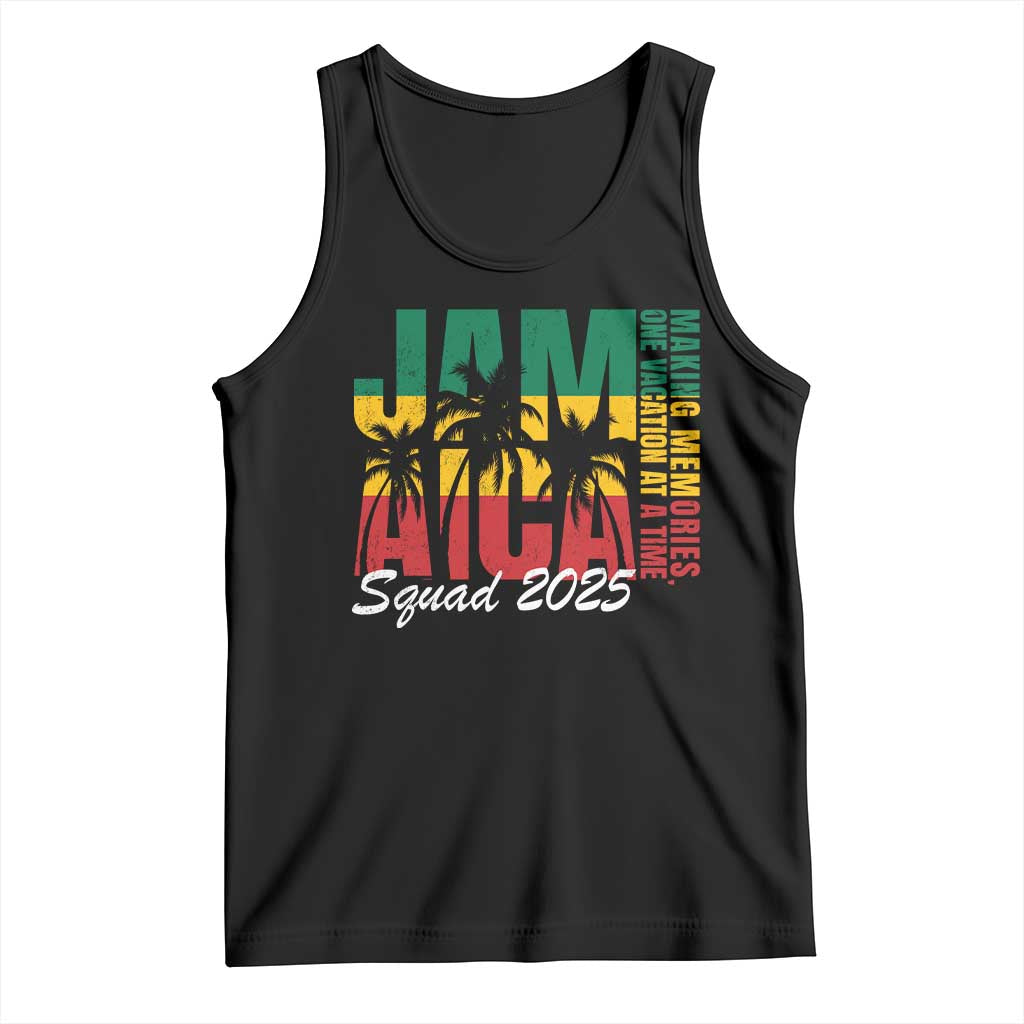 Family Vacation Jamaica 2025 Tank Top Matching Girls Trip Jamaica Squad TS10 Black Print Your Wear