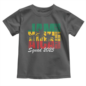 Family Vacation Jamaica 2025 Toddler T Shirt Matching Girls Trip Jamaica Squad TS10 Dark Heather Print Your Wear