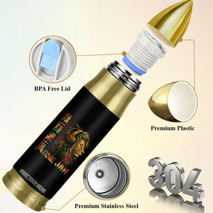 One Love Rasta Lion Bullet Tumbler Rastafari Reggae Jamaica Roots Lion of Judah Dreadlocks TS10 Print Your Wear