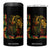 One Love Rasta Lion 4 in 1 Can Cooler Tumbler Rastafari Reggae Jamaica Roots Lion of Judah Dreadlocks TS10 One Size: 16 oz Black Print Your Wear