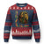 One Love Rasta Lion Ugly Christmas Sweater Rastafari Reggae Jamaica Roots Lion of Judah Dreadlocks TS10 Navy Red Print Your Wear