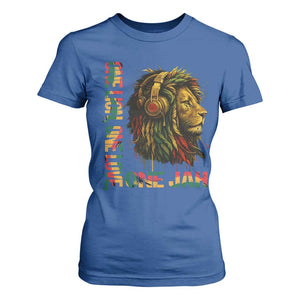 One Love Rasta Lion T Shirt For Women Rastafari Reggae Jamaica Roots Lion of Judah Dreadlocks TS10 Royal Blue Print Your Wear