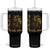 One Love Rasta Lion Tumbler With Handle Rastafari Reggae Jamaica Roots Lion of Judah Dreadlocks TS10 One Size: 40 oz Black Print Your Wear