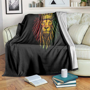 Rasta Reggae Lion Throw Blanket Jamaican Pride Lion of Judah Gift for Rastafari TS10 Print Your Wear
