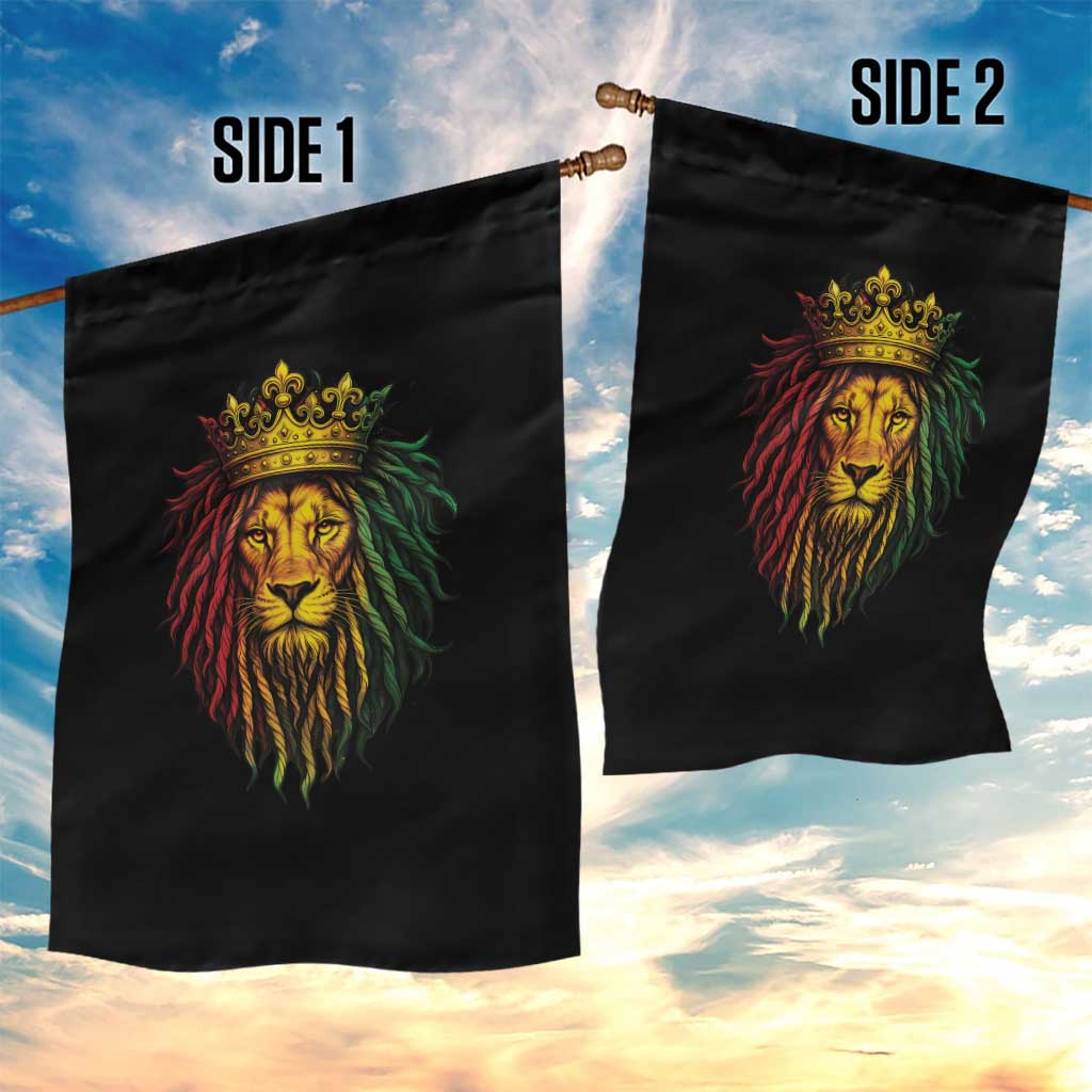 Rasta Reggae Lion Garden Flag Jamaican Pride Lion of Judah Gift for Rastafari TS10 Print Your Wear