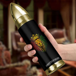 Rasta Reggae Lion Bullet Tumbler Jamaican Pride Lion of Judah Gift for Rastafari TS10 Print Your Wear