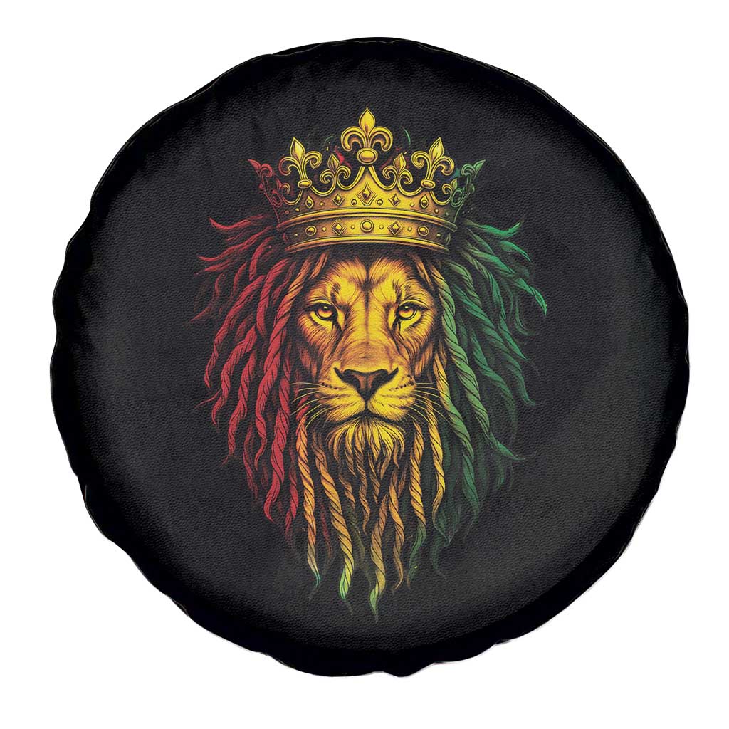 Rasta Reggae Lion Spare Tire Cover Jamaican Pride Lion of Judah Gift for Rastafari TS10 Print Your Wear