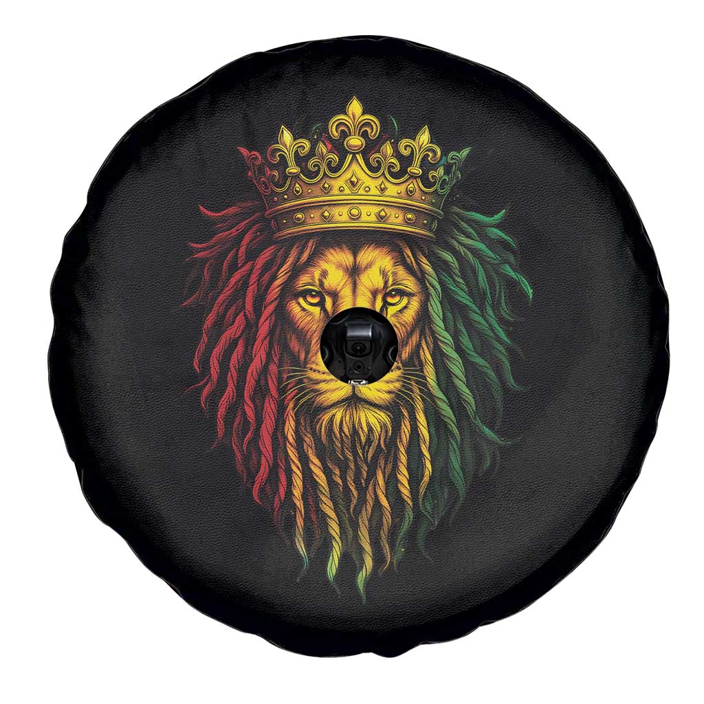Rasta Reggae Lion Spare Tire Cover Jamaican Pride Lion of Judah Gift for Rastafari TS10 Print Your Wear