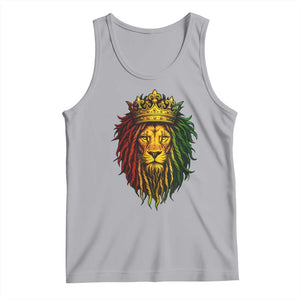 Rasta Reggae Lion Tank Top Jamaican Pride Lion of Judah Gift for Rastafari TS10 Athletic Heather Print Your Wear