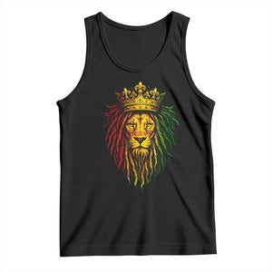Rasta Reggae Lion Tank Top Jamaican Pride Lion of Judah Gift for Rastafari TS10 Black Print Your Wear
