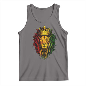 Rasta Reggae Lion Tank Top Jamaican Pride Lion of Judah Gift for Rastafari TS10 Deep Heather Print Your Wear