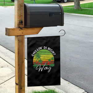 Jamaican Reggae Vibes Garden Flag Retro Rasta Sunset Chill Chillin Di Right Way TS10 Print Your Wear