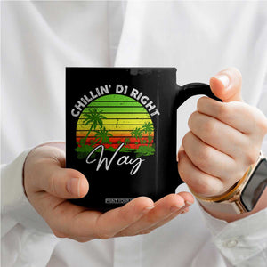Jamaican Reggae Vibes Coffee Mug Retro Rasta Sunset Chill Chillin Di Right Way TS10 Print Your Wear
