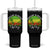 Jamaican Reggae Vibes Tumbler With Handle Retro Rasta Sunset Chill Chillin Di Right Way TS10 One Size: 40 oz Black Print Your Wear