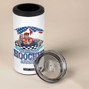 Trump Hotter Than A Hoochie Coochie 4 in 1 Can Cooler Tumbler TS10 Print Your Wear